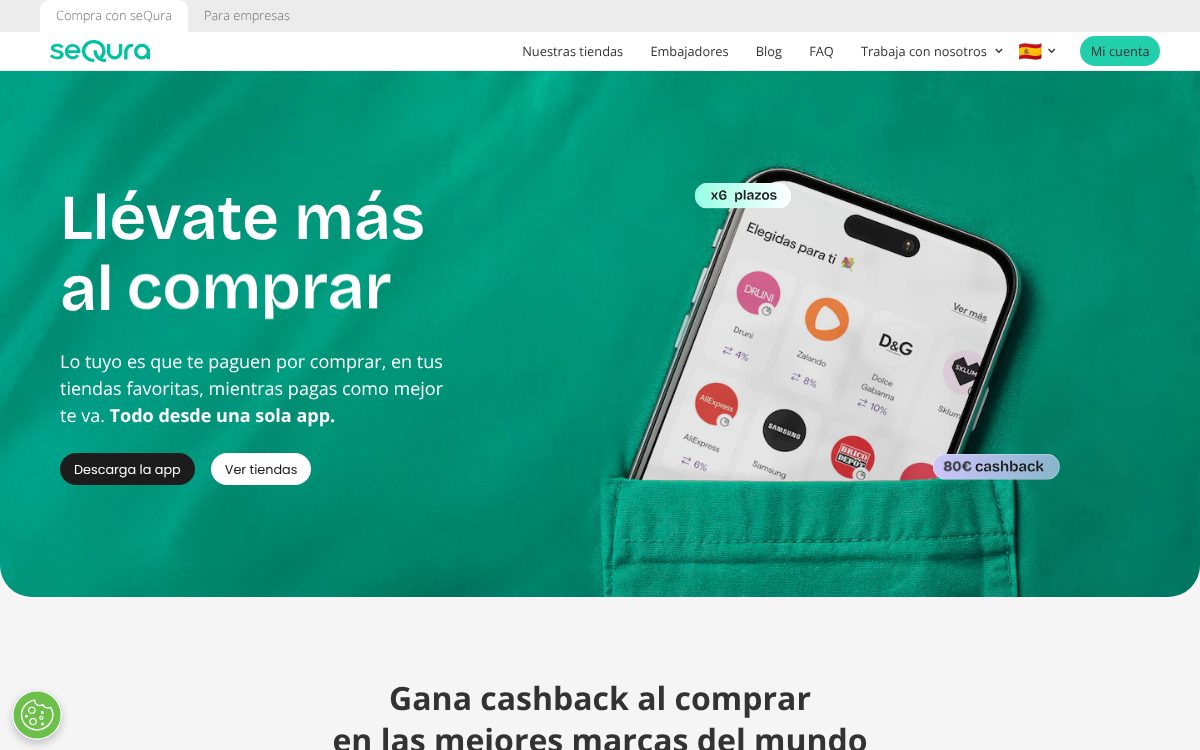 Portada de la web de seQura