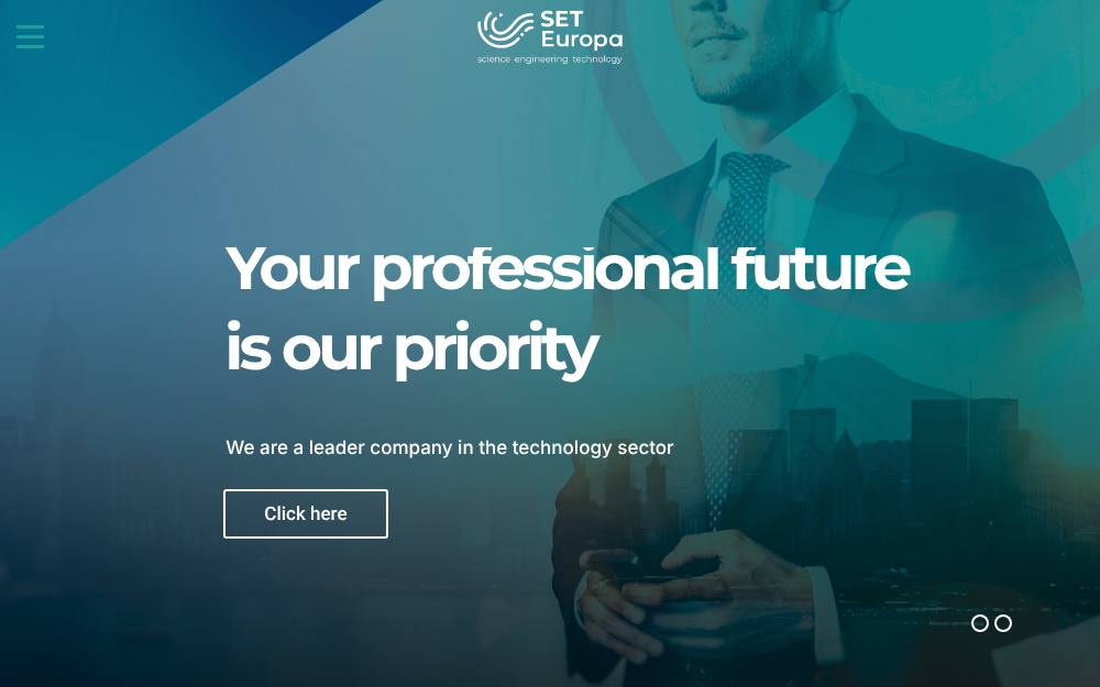 Portada de la web de Set Europa