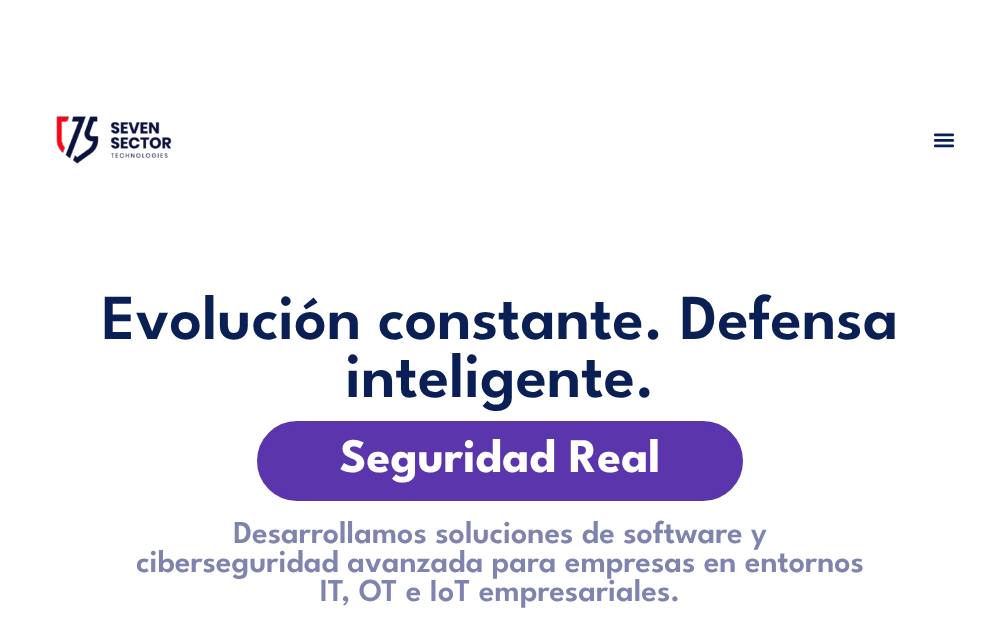 Portada de la web de Seven Sector Technologies