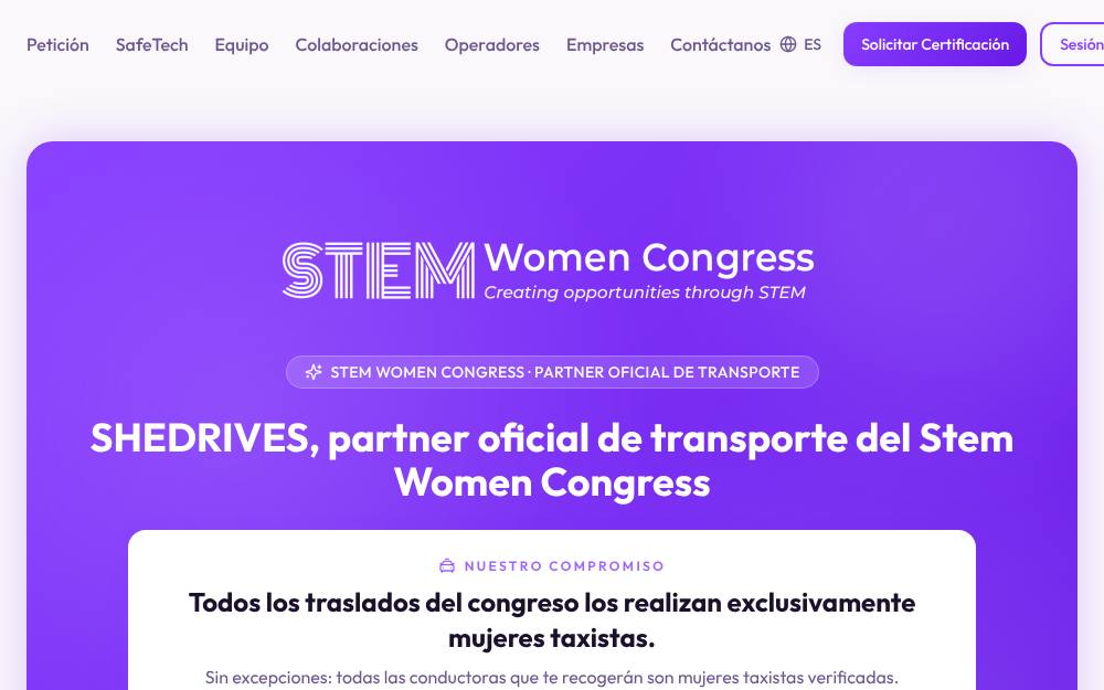 Portada de la web de Shedrives