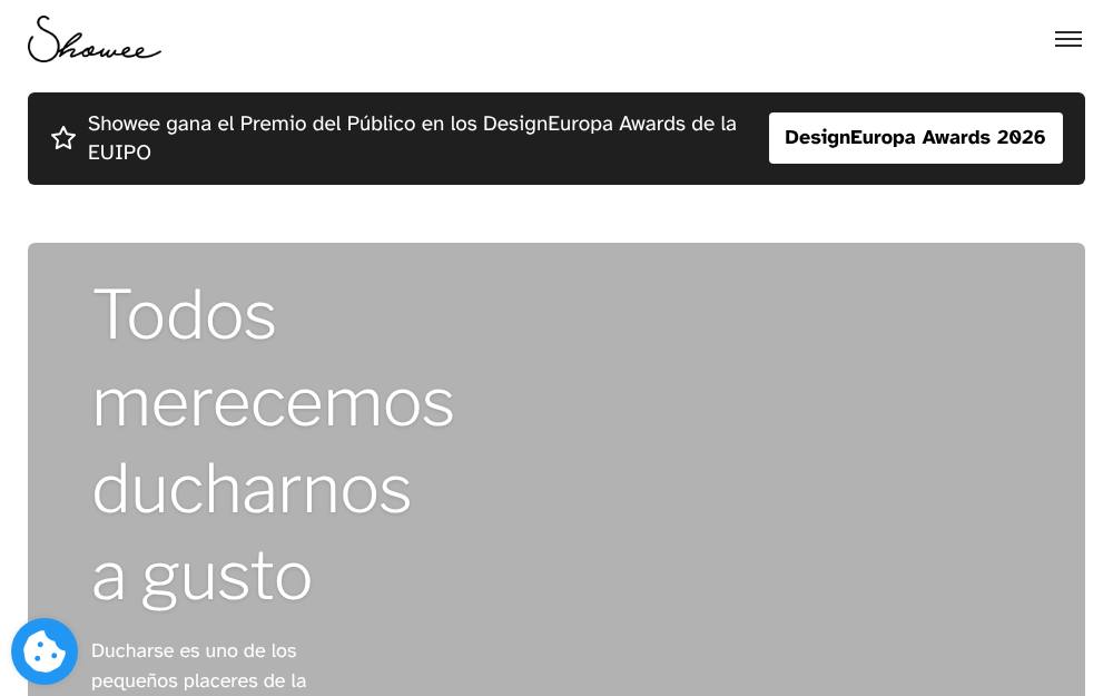 Portada de la web de Showee