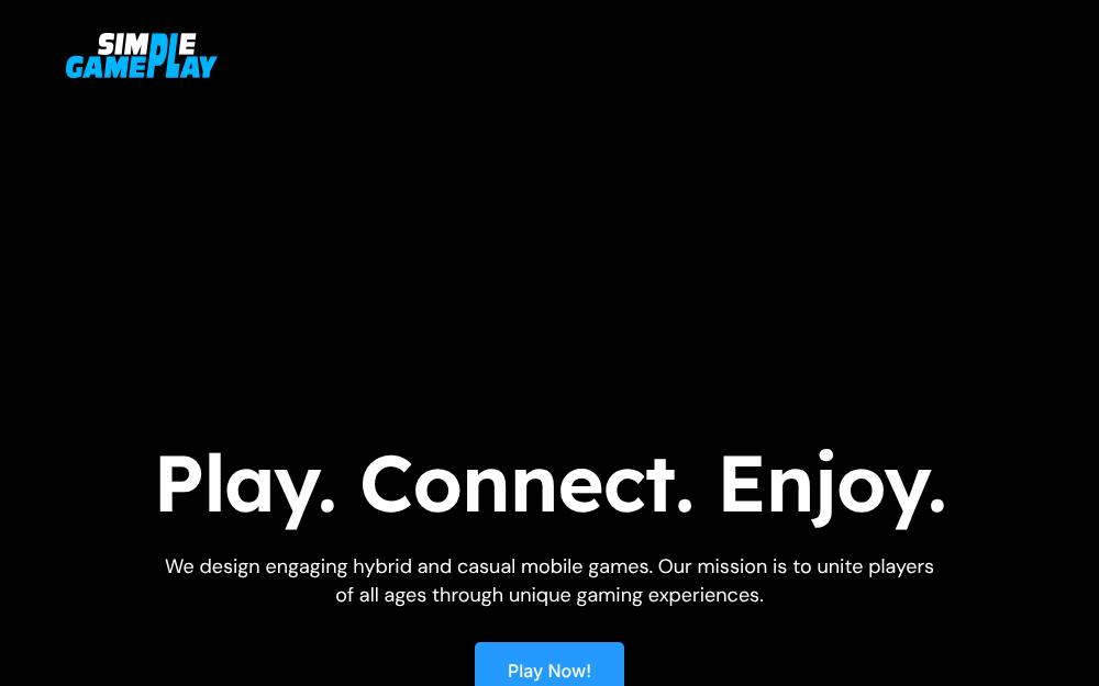 Portada de la web de Simple Gameplay
