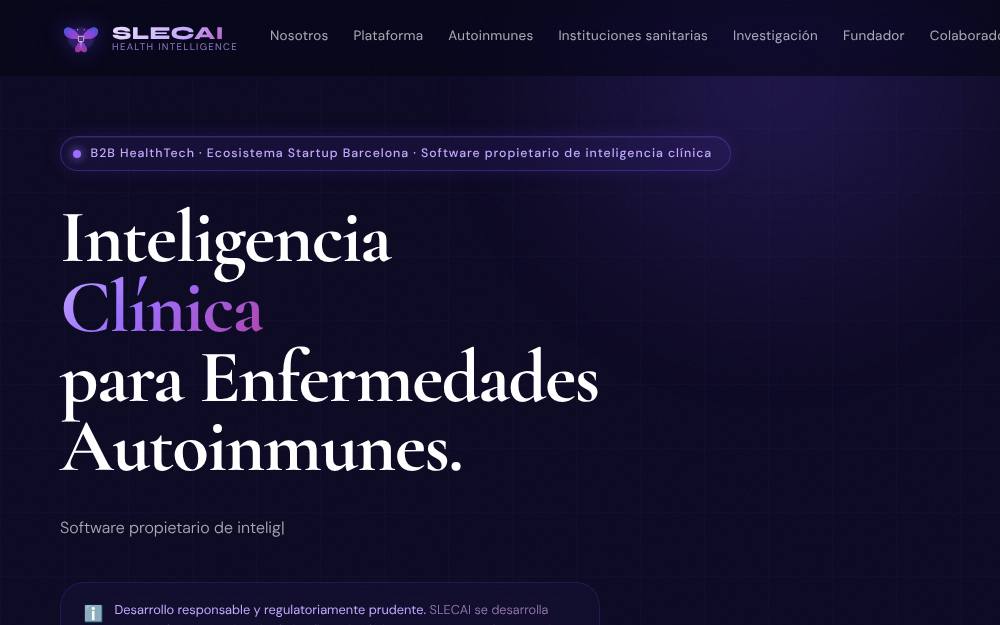 Portada de la web de Slecai
