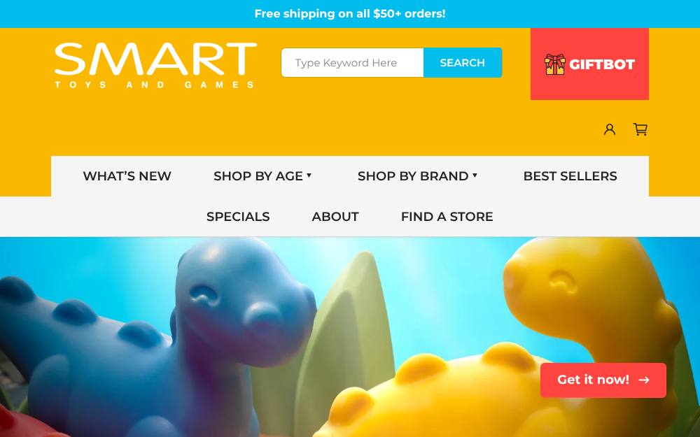 Portada de la web de Smart Toys