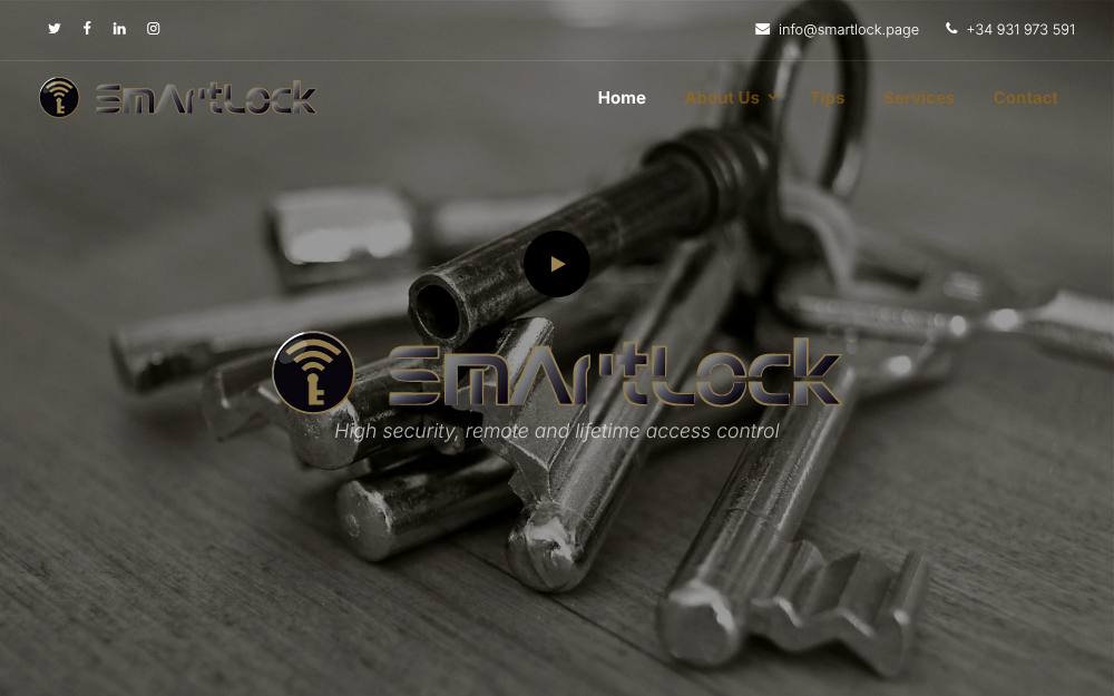 Portada de la web de Smartlock Key4H