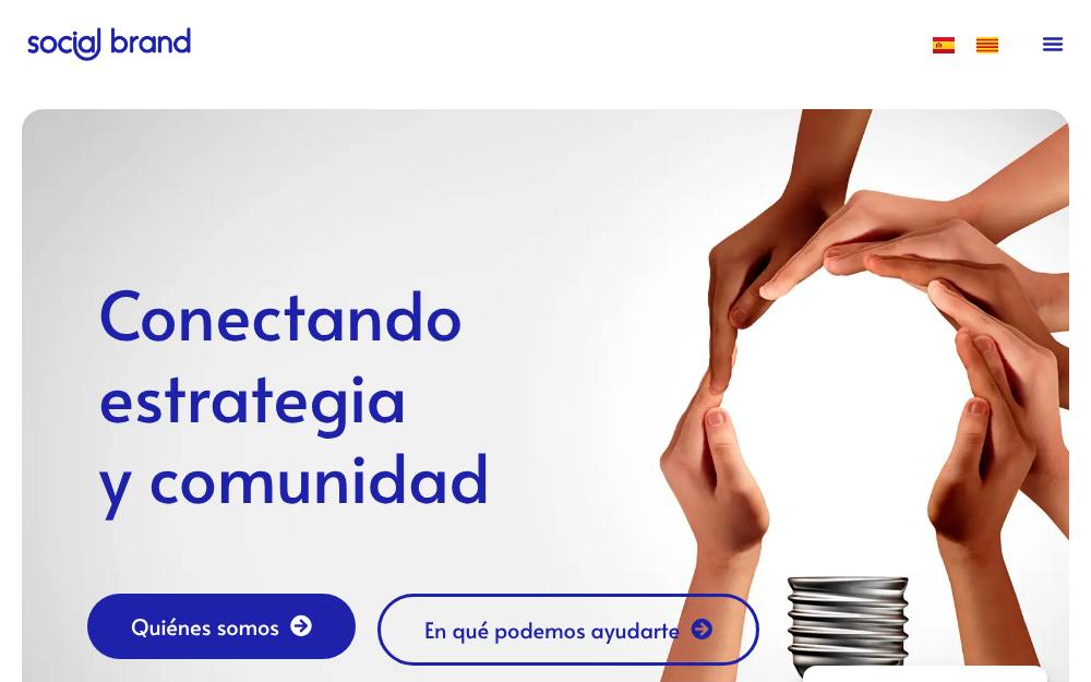Portada de la web de Social Brand (Oozz)