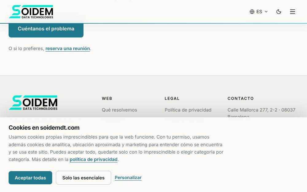 Portada de la web de Soidemdt