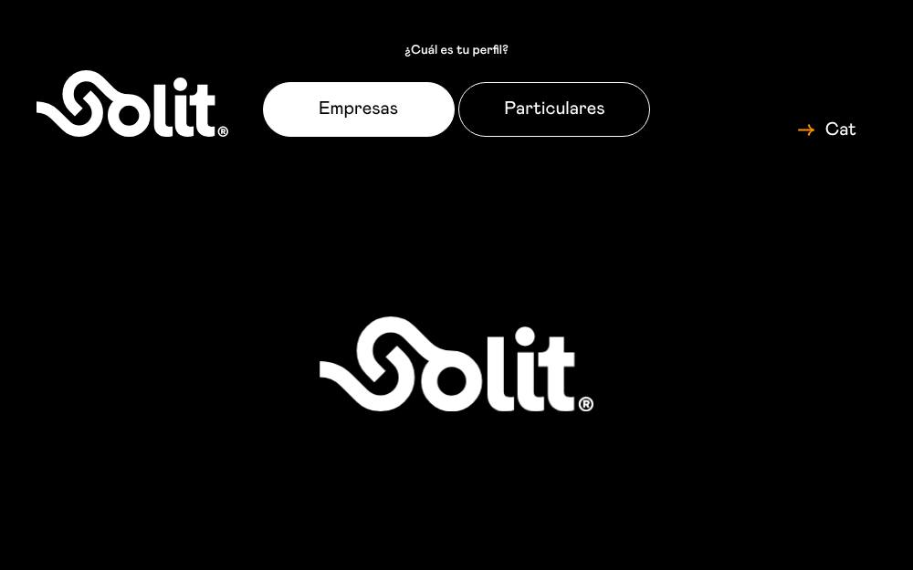 Portada de la web de Solit Energia