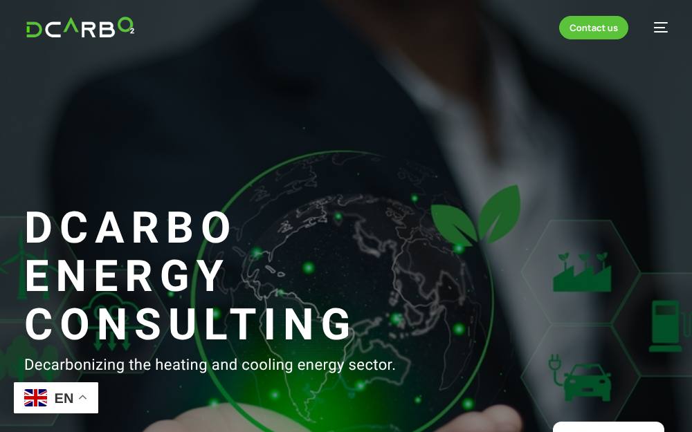 Portada de la web de Solutions For Decarbonizing Enterprises