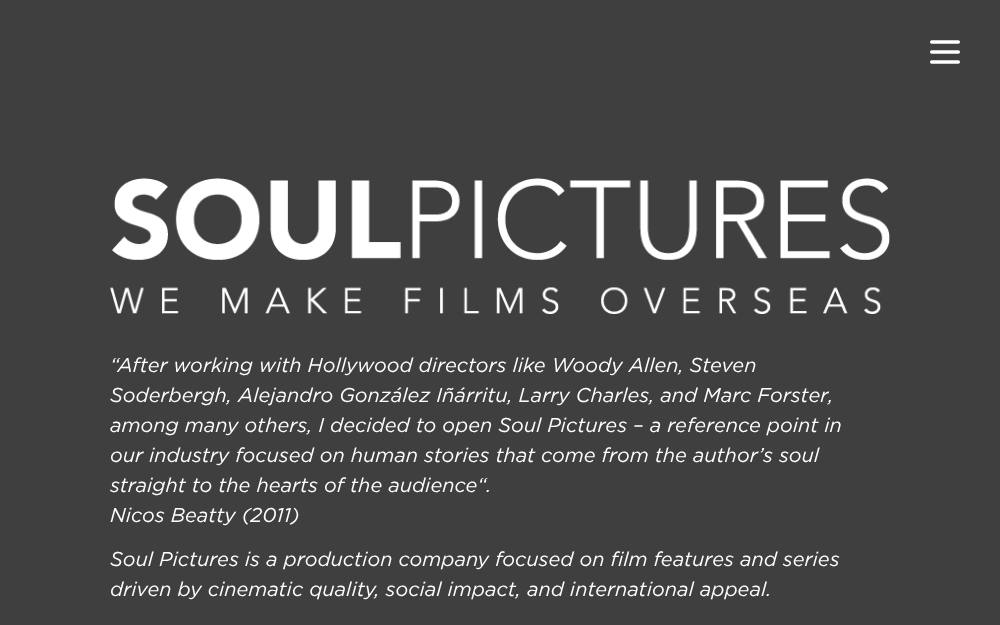 Portada de la web de Soulpictures
