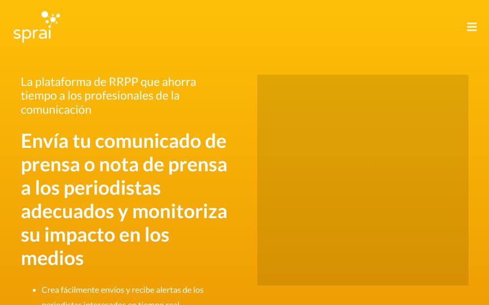 Portada de la web de Sprai.Io