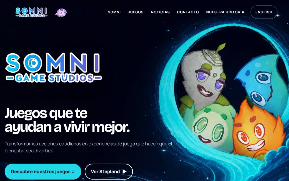 Portada de la web de Stepland