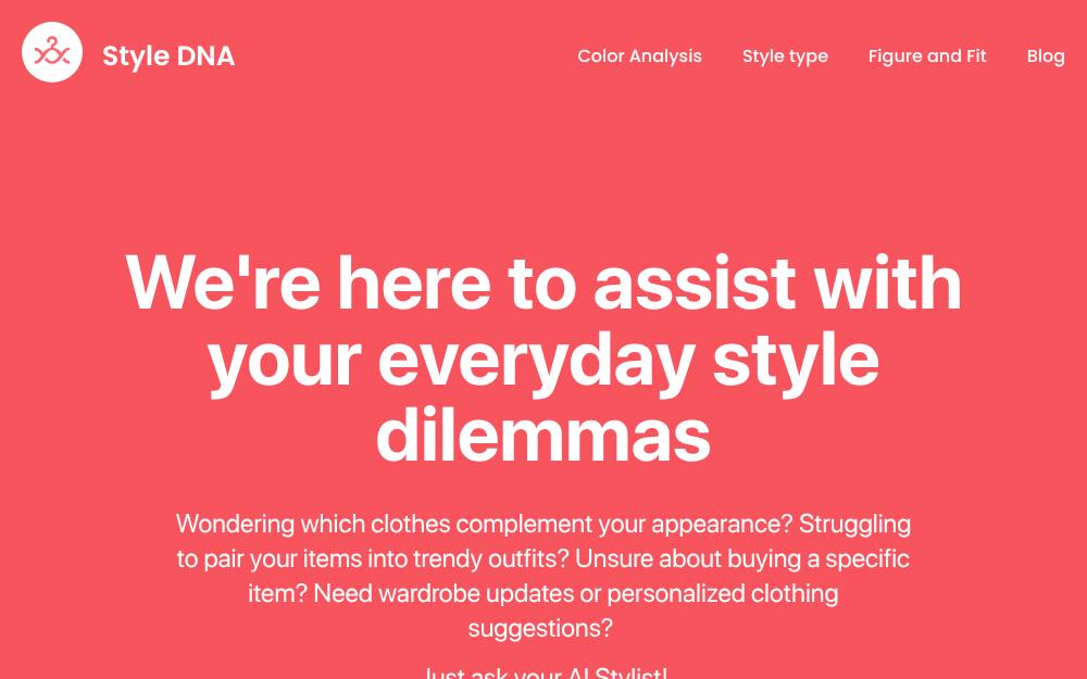 Portada de la web de Style Dna