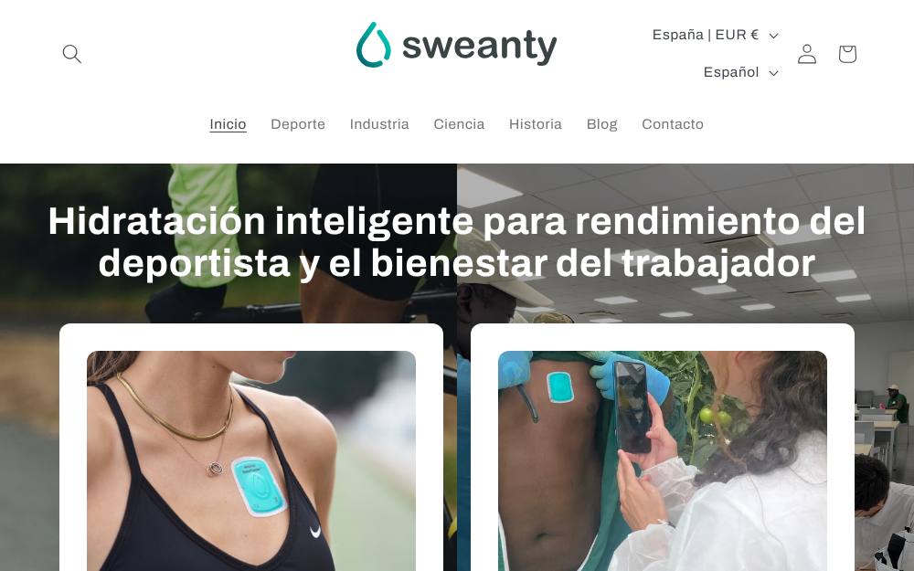 Portada de la web de Sweanty