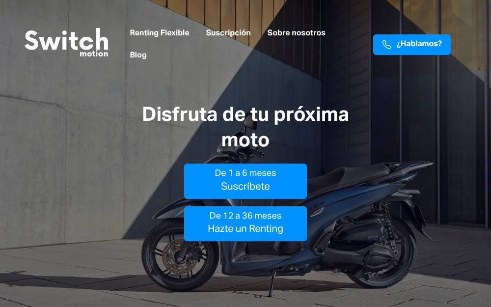 Portada de la web de Switch