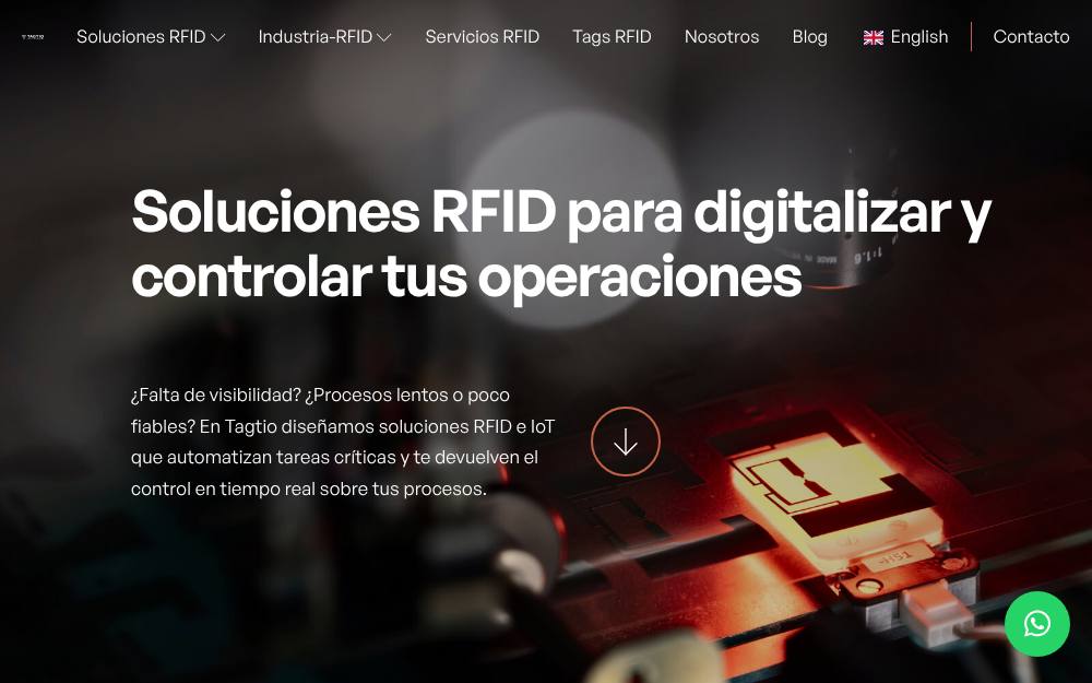 Portada de la web de Tagtio