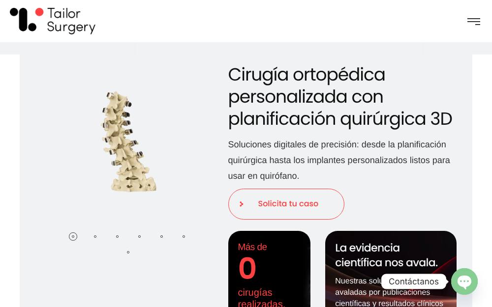 Portada de la web de Tailor Surgery