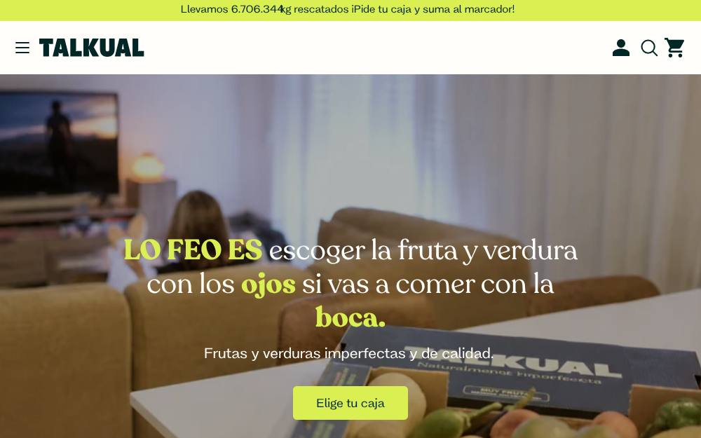 Portada de la web de Talkual