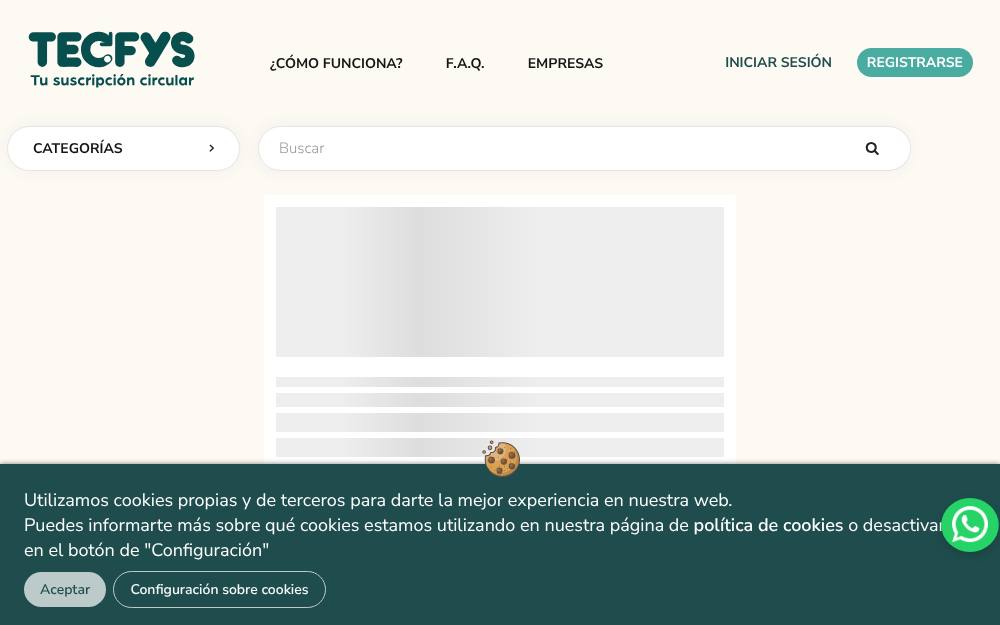 Portada de la web de Tecfys