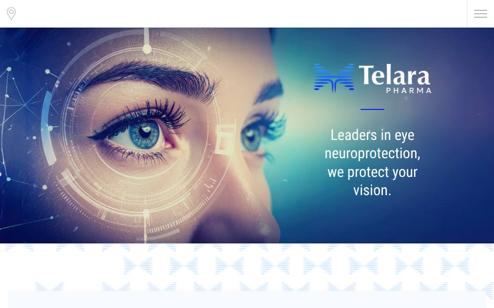 Portada de la web de Telarapharma