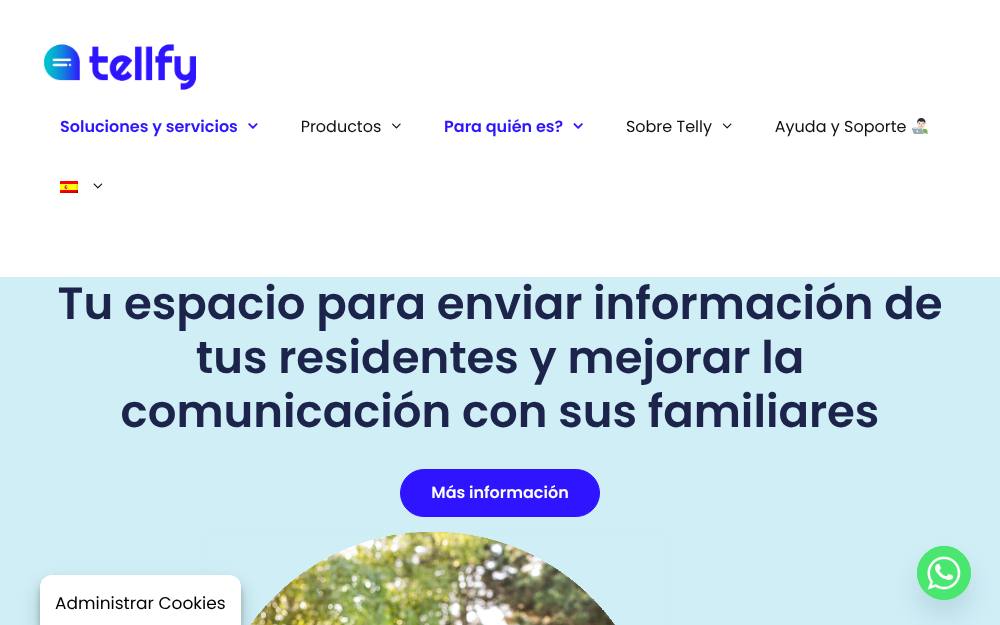 Portada de la web de Tellfy