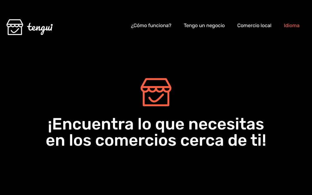 Portada de la web de Tenguiapp