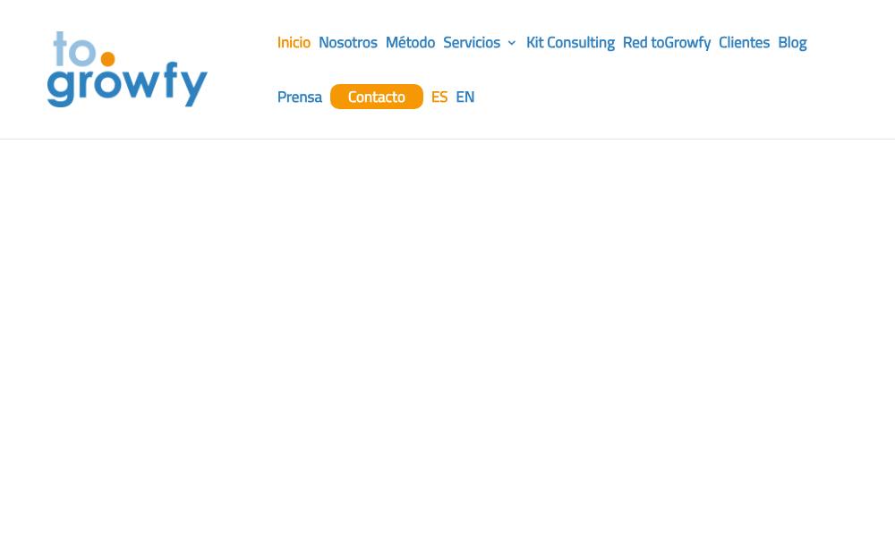 Portada de la web de Togrowfy