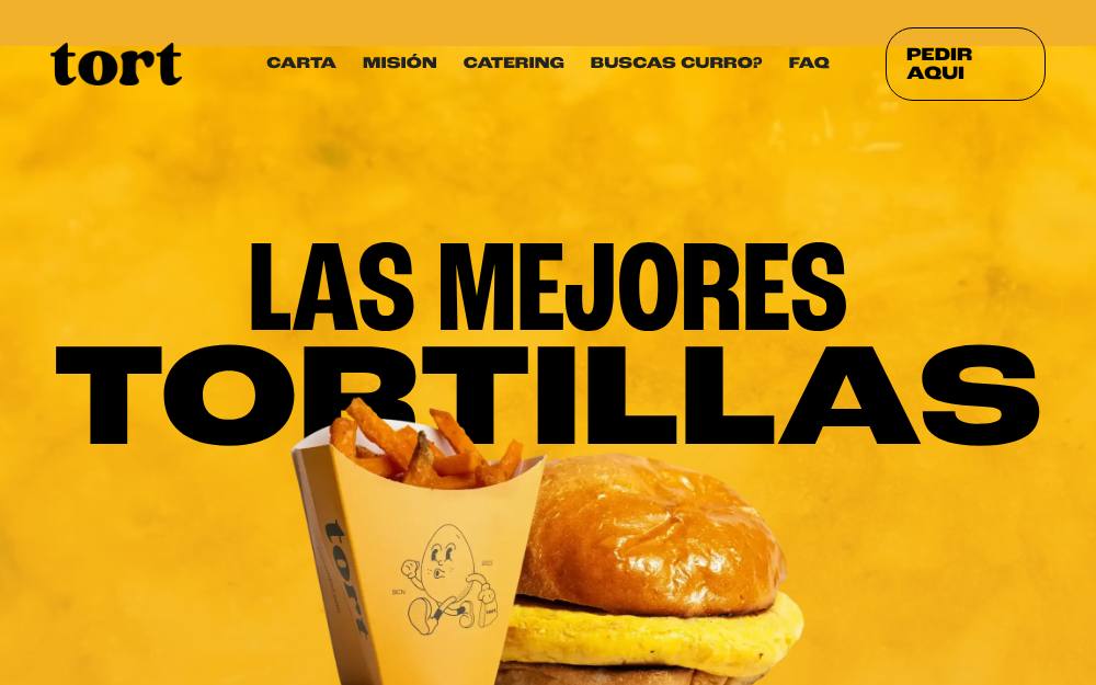 Portada de la web de Tort