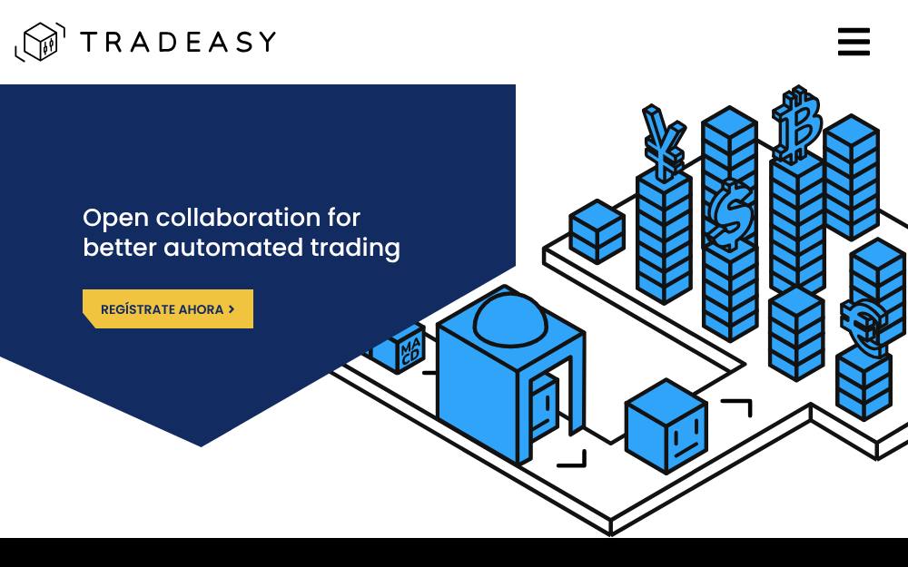 Portada de la web de Tradeasy