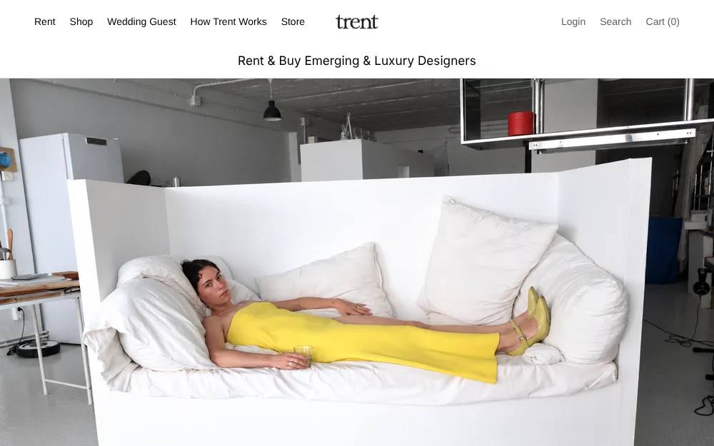 Portada de la web de Trent