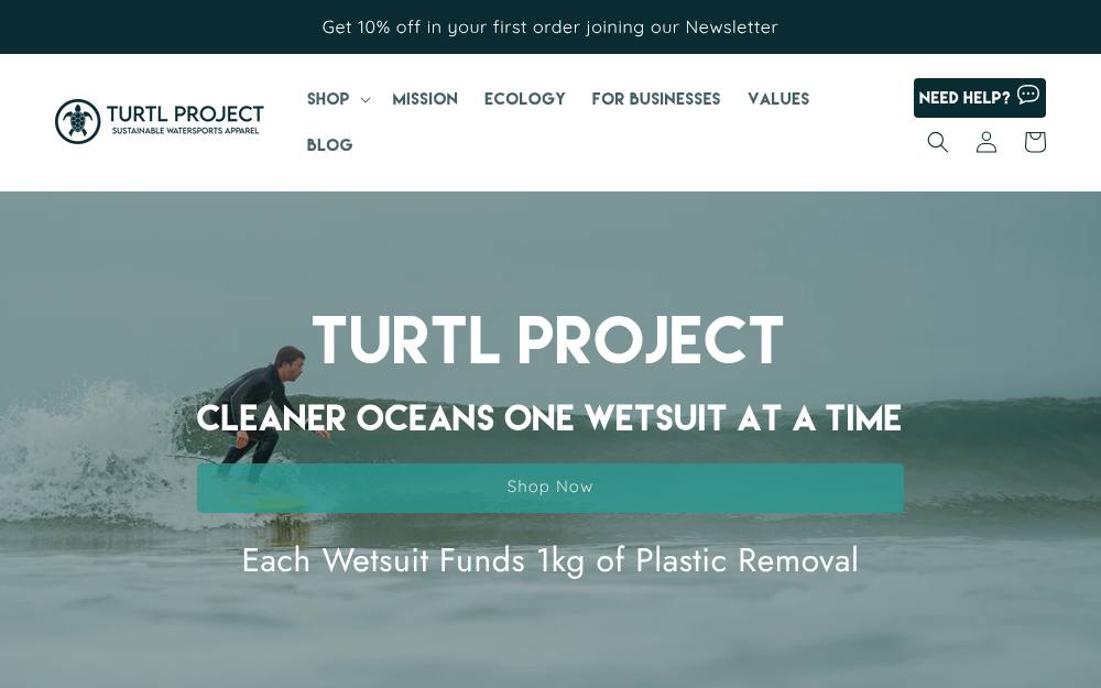 Portada de la web de Turtl Project