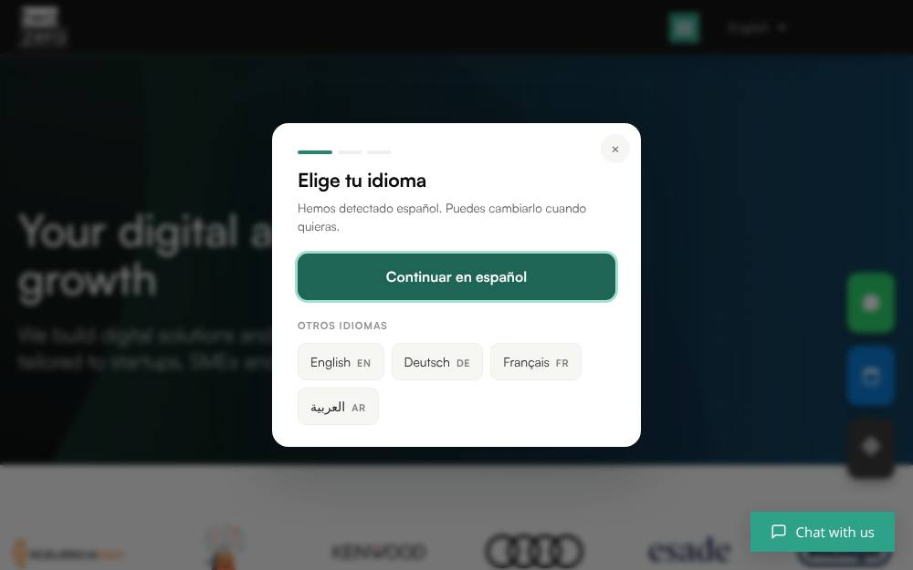 Portada de la web de Twodotzero