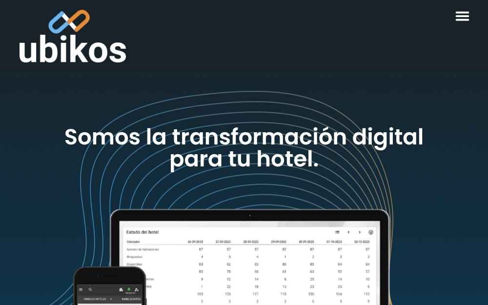 Portada de la web de Ubikos