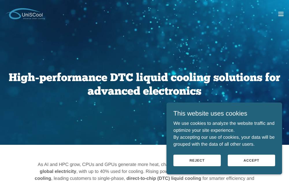 Portada de la web de Uniscool