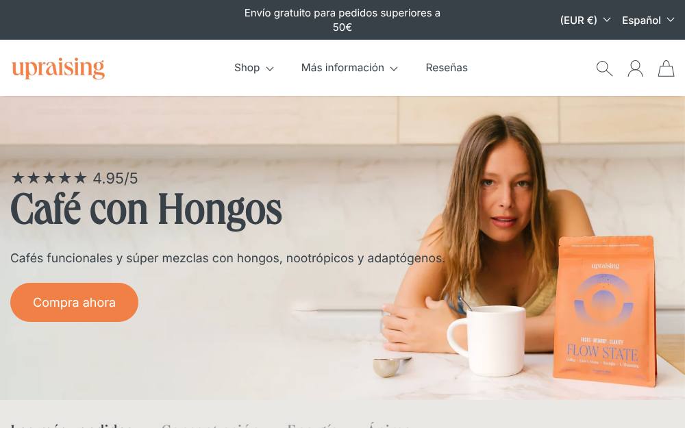 Portada de la web de Upraising