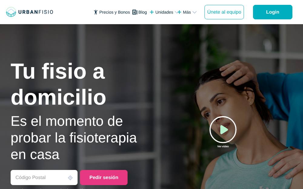 Portada de la web de Urbanfisio