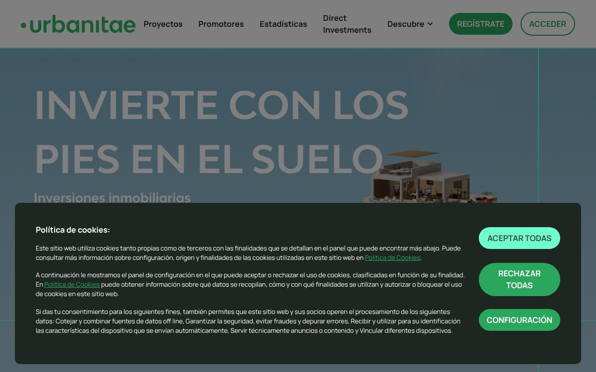 Portada de la web de Urbanitae