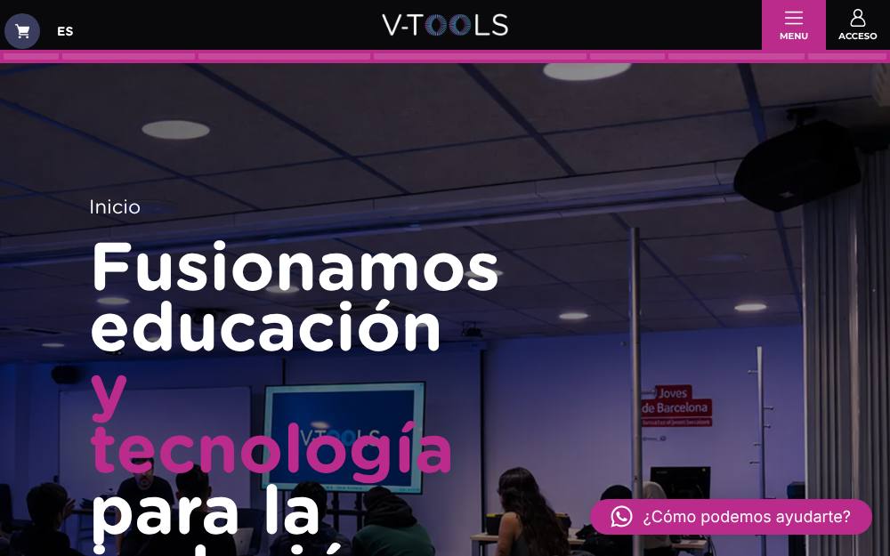 Portada de la web de V-Tools