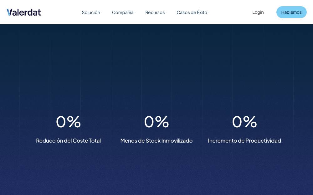 Portada de la web de Valerdat