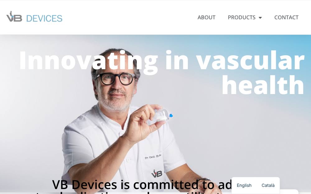 Portada de la web de Vb Devices
