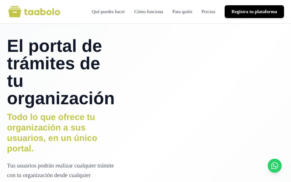 Portada de la web de Venditec