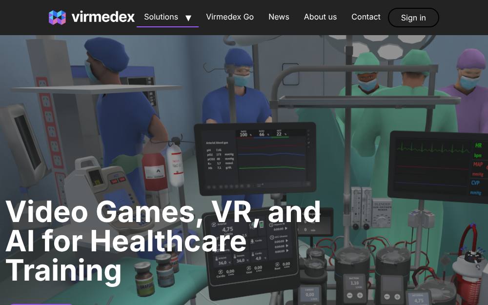 Portada de la web de Virmedex