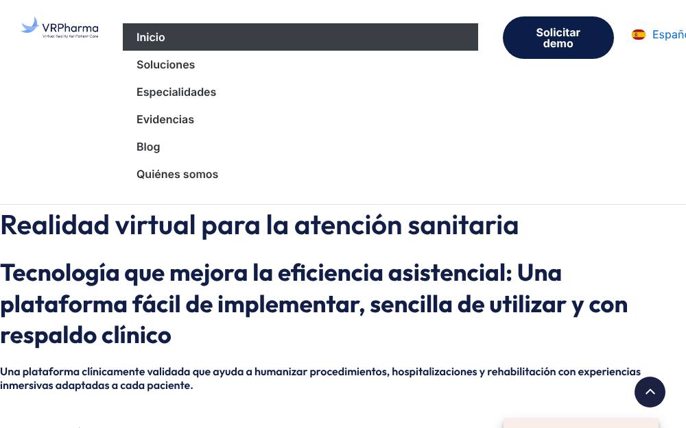 Portada de la web de Vrpharma