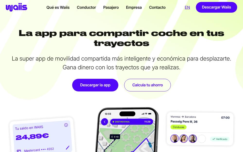 Portada de la web de Waiis