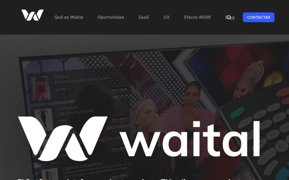 Portada de la web de Waital