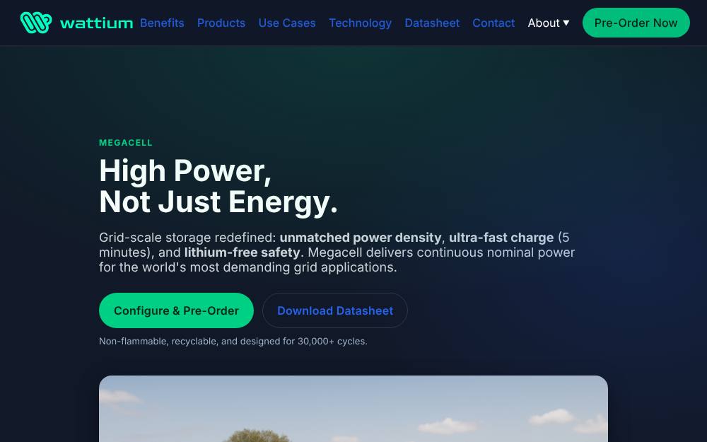 Portada de la web de Wattium
