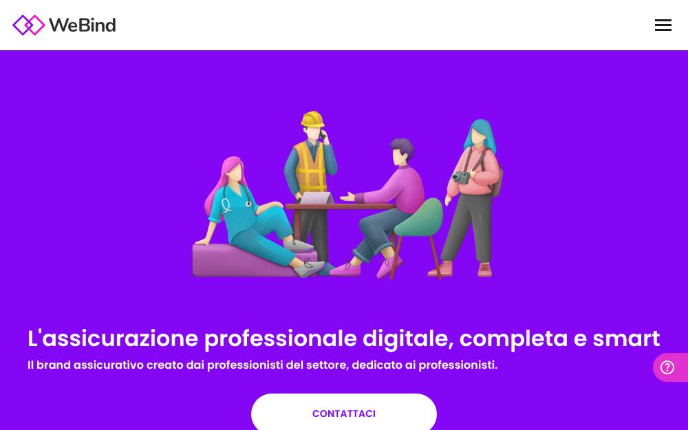Portada de la web de Webind