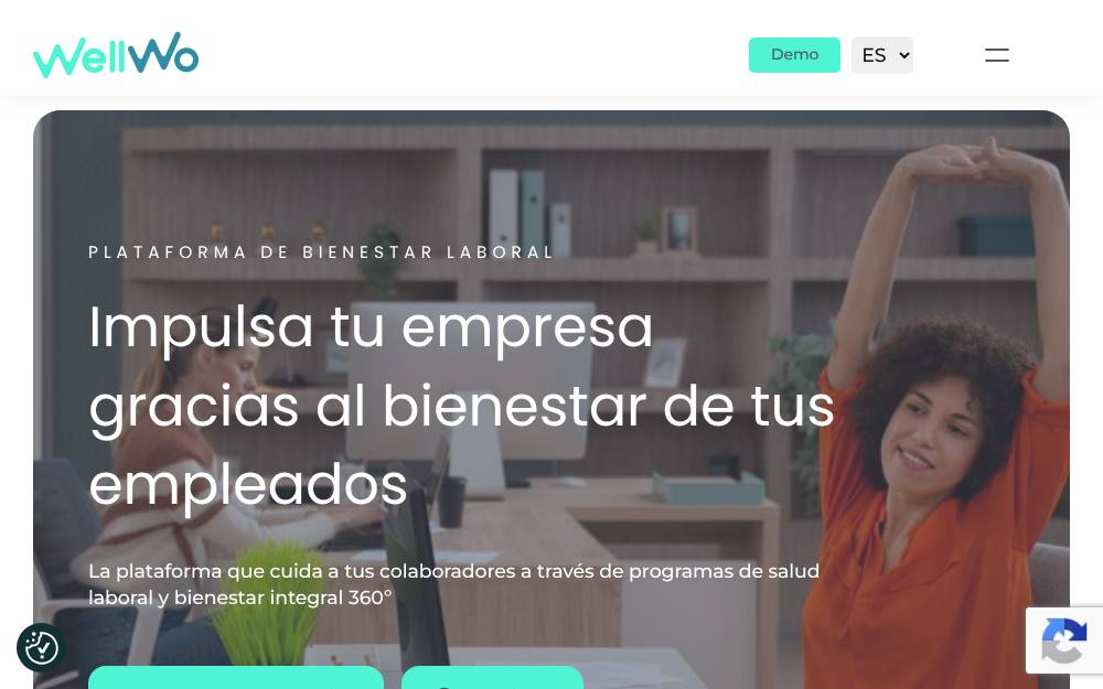 Portada de la web de Wellwo