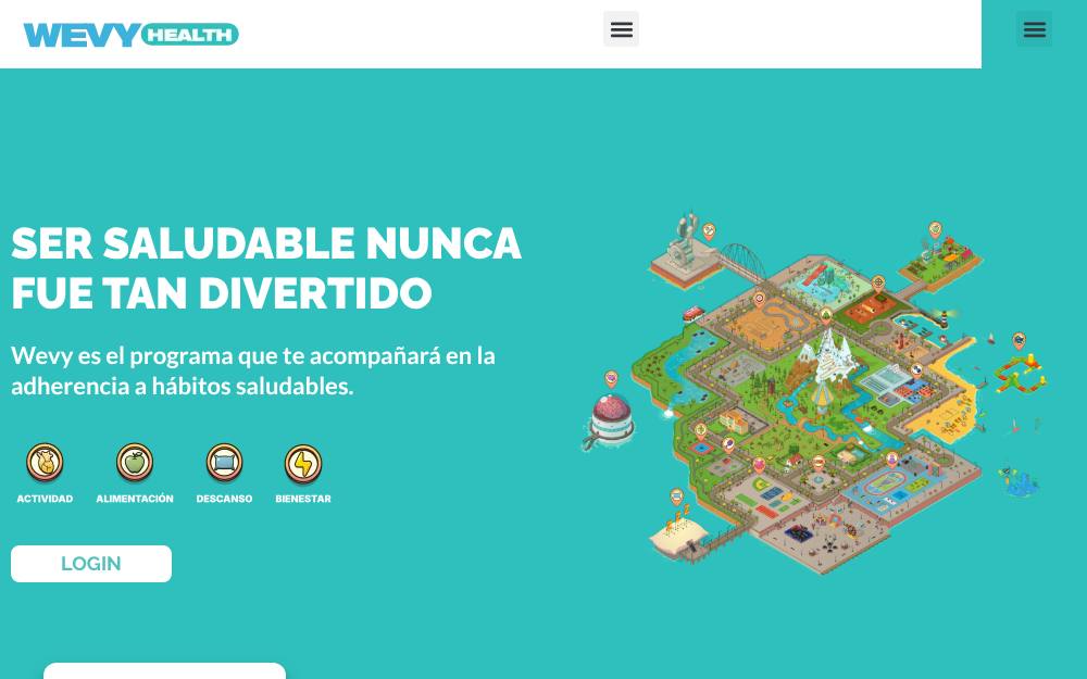 Portada de la web de Wevy