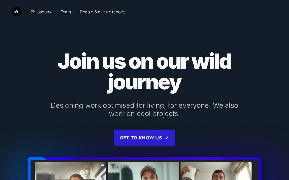 Portada de la web de Wild Audience